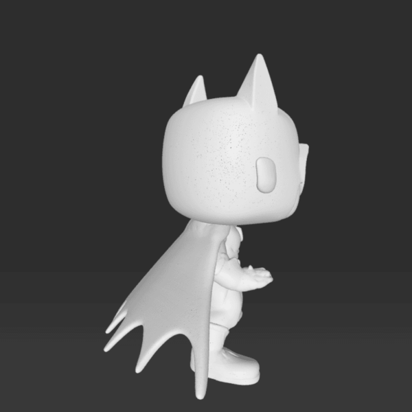 Figurină 3D Batman de pictat, stil Funko Pop, cu detalii emblematice ale supereroului DC. Realizată din material eco-friendly, ideală pentru colecționari și fanii picturii.