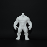 Figurină Hulk 3D, de pictat - 10 cm
