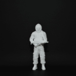 Figurină Soldat 3D - Squid Game, de pictat - 10 cm