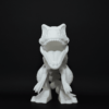 Figurină 3D T-Rex articulată de pictat, cu detalii realiste și membre mobile. Fabricată din material eco-friendly, ideală pentru copii și pasionații de dinozauri.