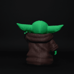 Figurină 3D Baby Yoda de pictat, inspirată din Star Wars: The Mandalorian. Detalii expresive, material eco-friendly, ideală pentru copii, colecționari și fanii universului Star Wars.