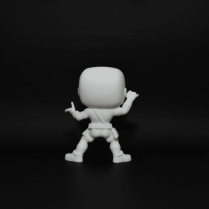 Figurină 3D Deadpool de pictat, stil Funko Pop, cu mască distinctivă și detalii emblematice. Realizată din material eco-friendly, ideală pentru colecționari și fanii Marvel.