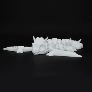 Figurină 3D Dragonita Fluffy de pictat, cu articulații mobile la cap, picioare, coadă și aripi. Fabricată din material eco-friendly, ideală pentru joacă, decor și colecționari pasionați de fantezie.