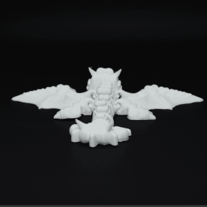 Figurină 3D Dragonita Fluffy de pictat, cu articulații mobile la cap, picioare, coadă și aripi. Fabricată din material eco-friendly, ideală pentru joacă, decor și colecționari pasionați de fantezie.