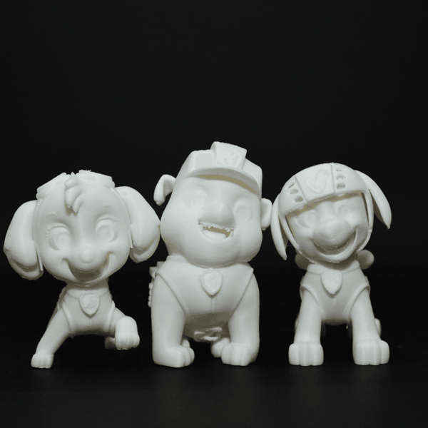 Set figurine 3D Patrula Cățeilor de pictat, cu detalii expresive și design prietenos. Fabricate din material eco-friendly, ideale pentru copii, creativitate și colecționari.