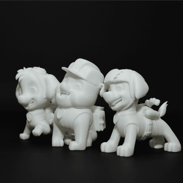 Set figurine 3D Patrula Cățeilor de pictat, cu detalii expresive și design prietenos. Fabricate din material eco-friendly, ideale pentru copii, creativitate și colecționari.