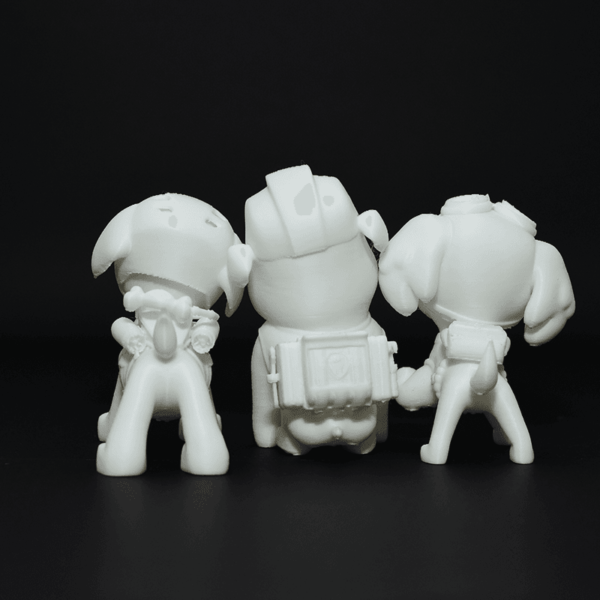 Set figurine 3D Patrula Cățeilor de pictat, cu detalii expresive și design prietenos. Fabricate din material eco-friendly, ideale pentru copii, creativitate și colecționari.