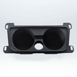 Suport 3D pentru pahare cu slot central pentru brichetă sau cablu USB, compatibil cu BMW Seria 3 E90, E91, E92, E93. Design precis, fabricat din material eco-friendly.