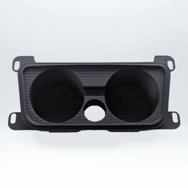 Suport 3D pentru pahare cu slot central pentru brichetă sau cablu USB, compatibil cu BMW Seria 3 E90, E91, E92, E93. Design precis, fabricat din material eco-friendly.