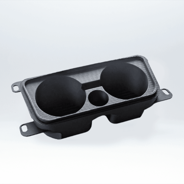 Suport 3D pentru pahare cu slot central pentru brichetă sau cablu USB, compatibil cu BMW Seria 3 E90, E91, E92, E93. Design precis, fabricat din material eco-friendly.