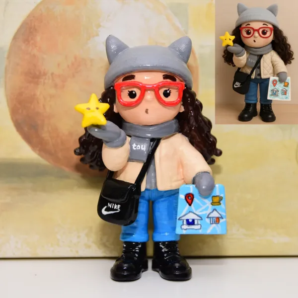 figurina personalizata, pictata manual